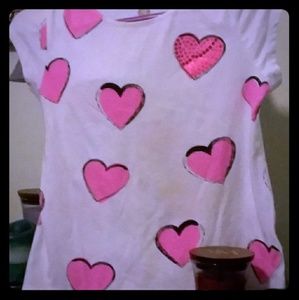 ~ Pink Hearts Tee Shirt